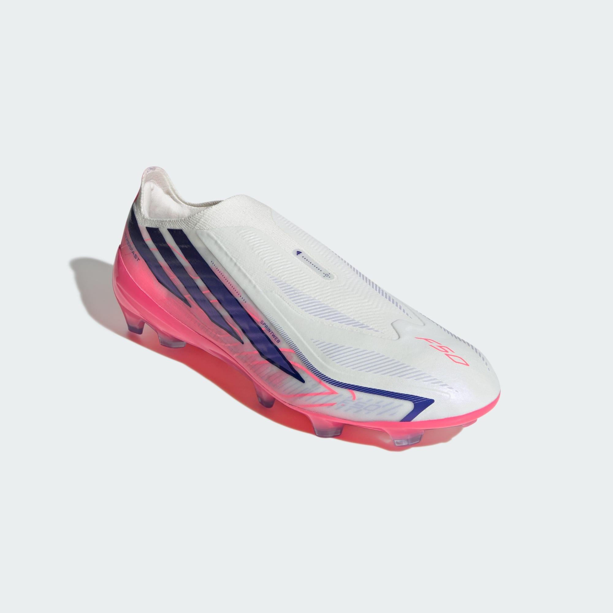 Chaussure de football sans lacets F50 Hyperfast Pro terrain souple 4/7
