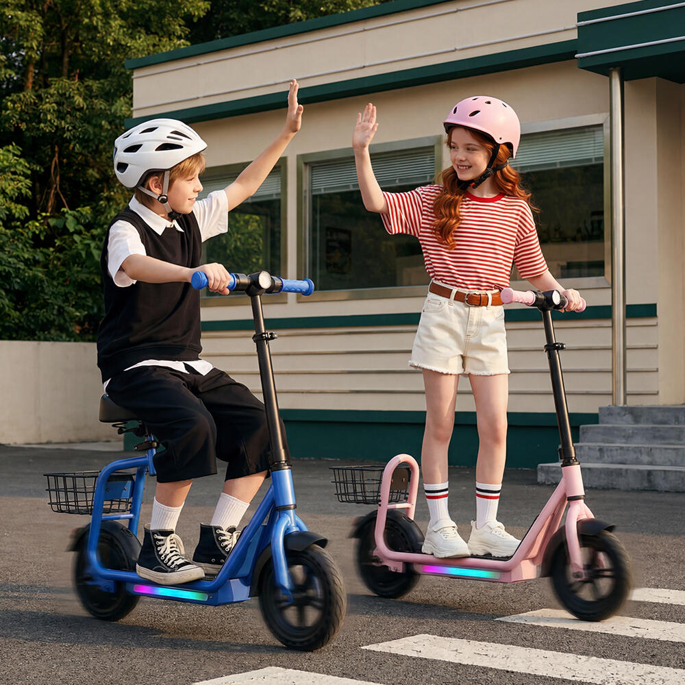 Patinete eléctrico infantil iScooter iK7 con cesta 14/15
