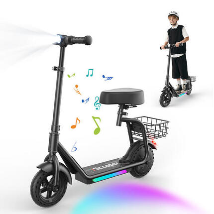 Trottinette électrique enfant iScooter iK7 avec panier et siège