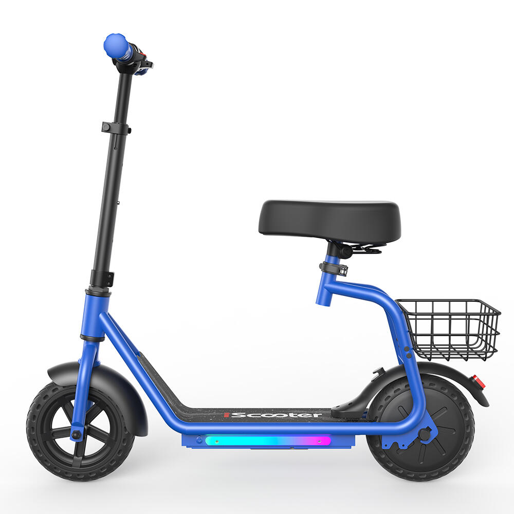 Patinete eléctrico infantil iScooter iK7 con cesta 3/15