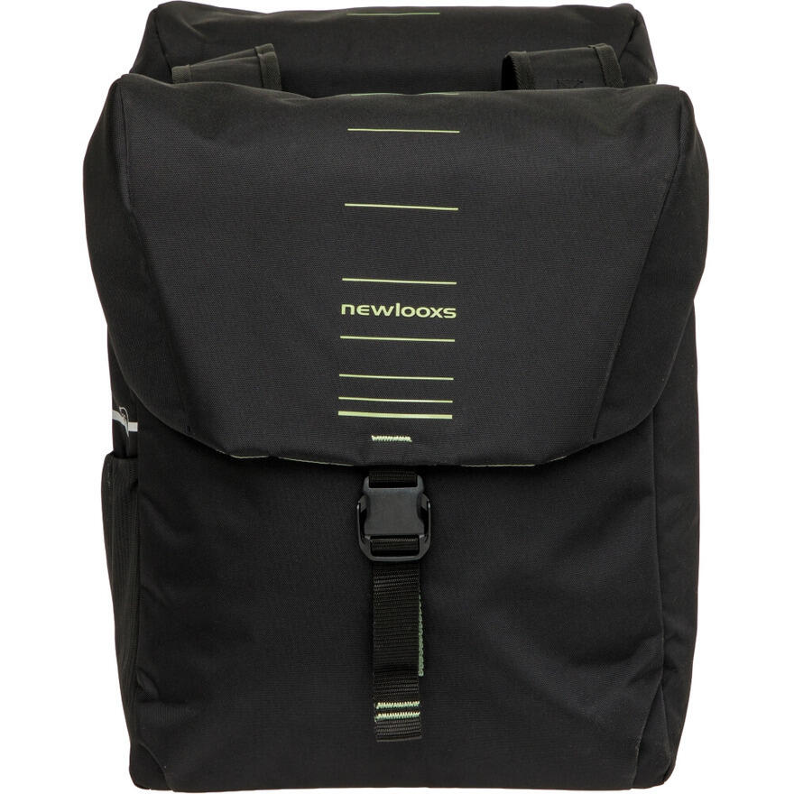 Fahrrad-Doppelpacktasche Vigo Double, schwarz-grün 1/6