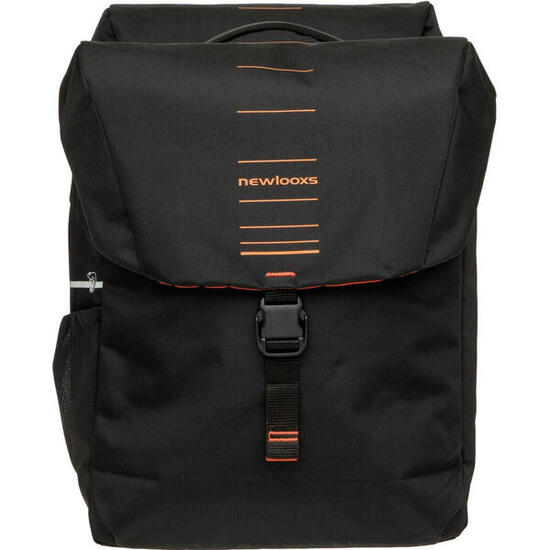 Coppia di borse da bicicletta Vigo Double Racktime 2.0 nero-arancione
