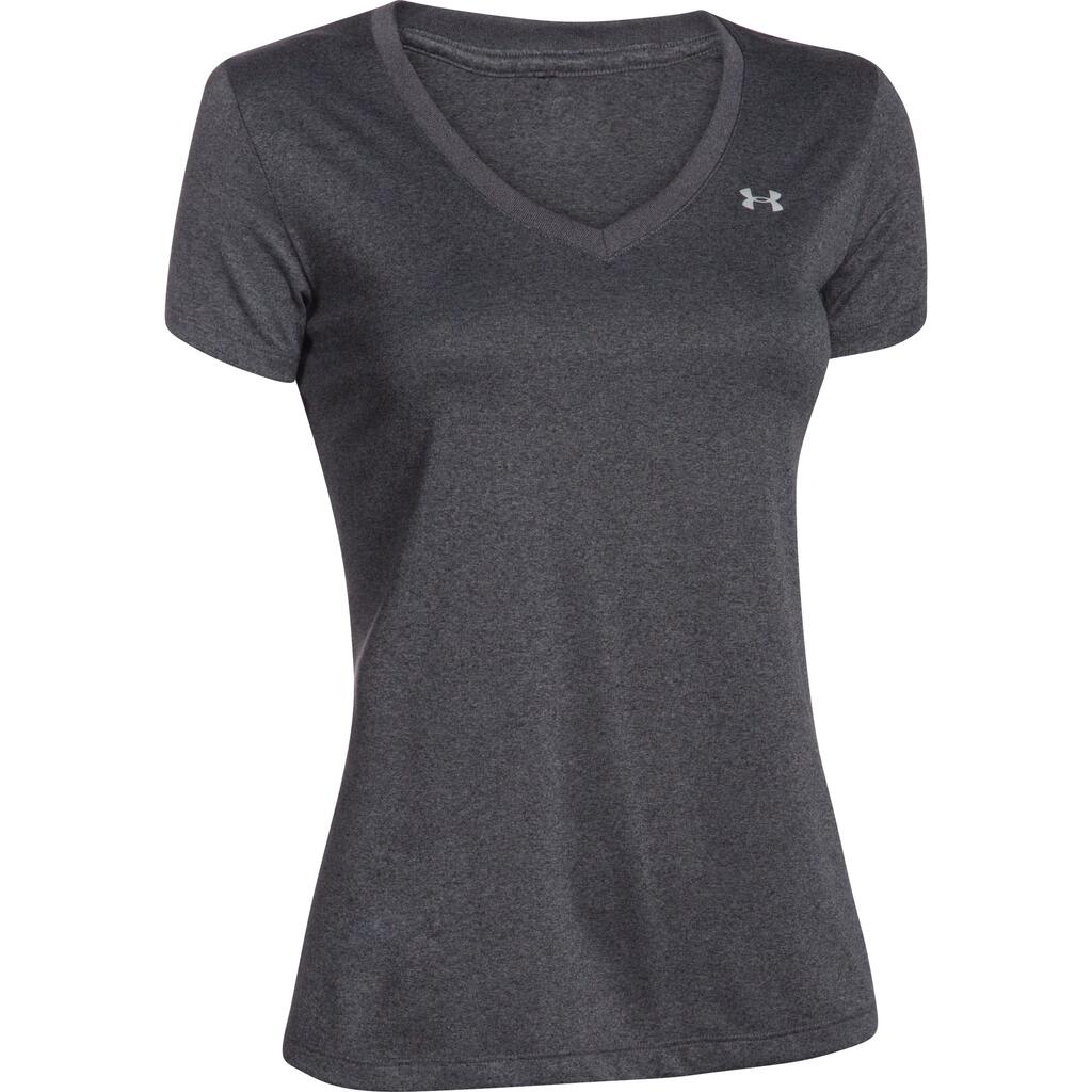 Women’s Short Sleeve T-Shirt Under Armour Tech SSV Grey