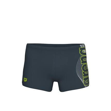 Maillot - Natation - Homme - Short basic, séchage rapide - Gris/Jaune