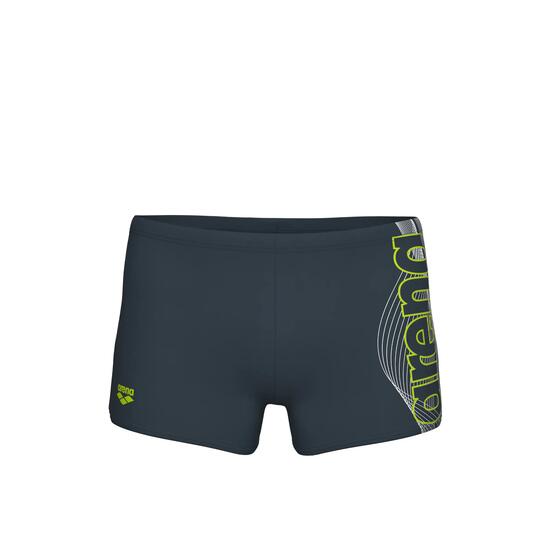 Maillot - Natation - Homme - Short basic, séchage rapide - Gris/Jaune