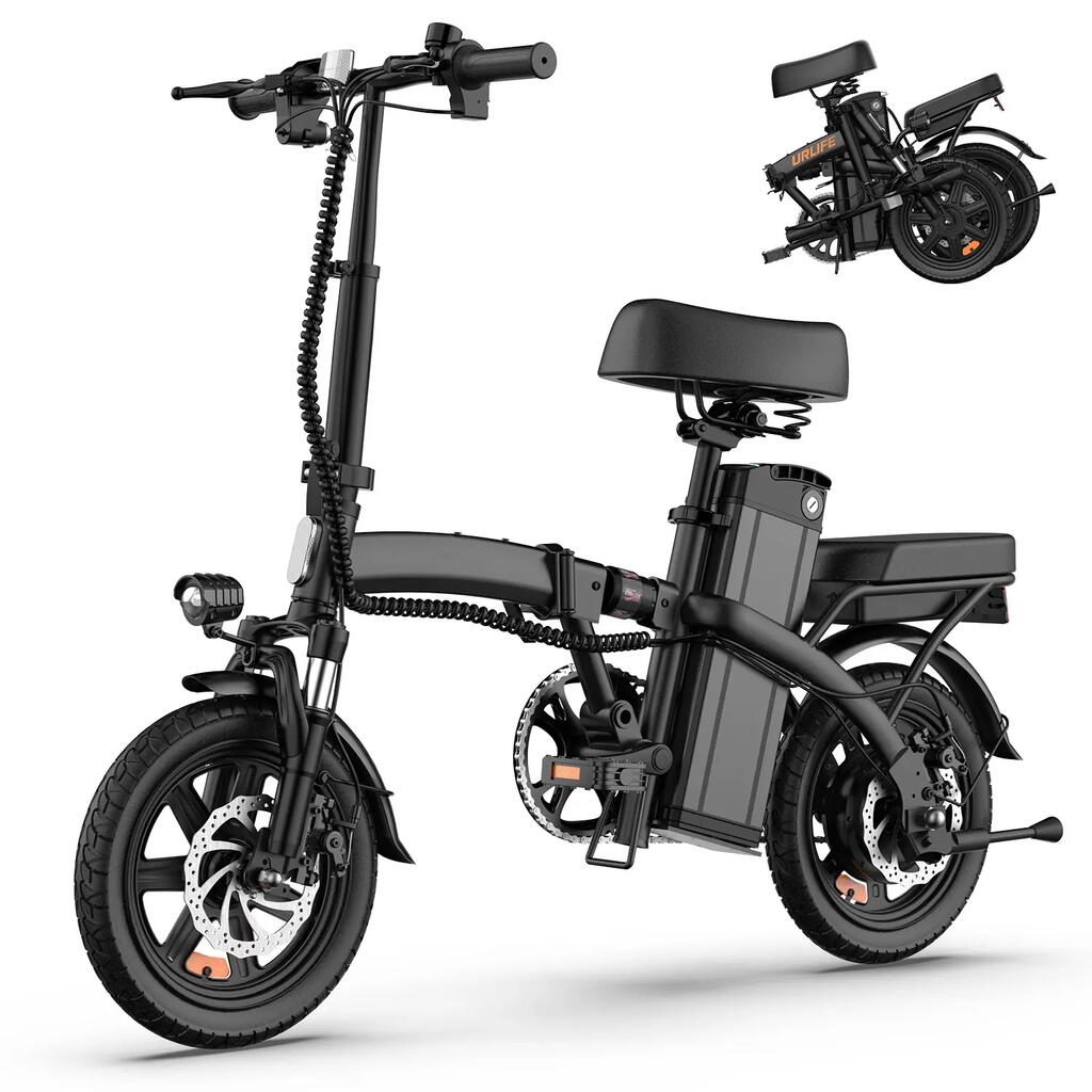 URLIFE F1L 14" Foldable Electric Bike With 48V 7.5Ah Battery(40 KM) 250W Motor