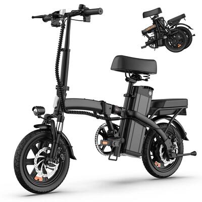 Urlife f1l 14-inch opvouwbare elektrische fiets met 48v 7.5ah-accu 250w-motor