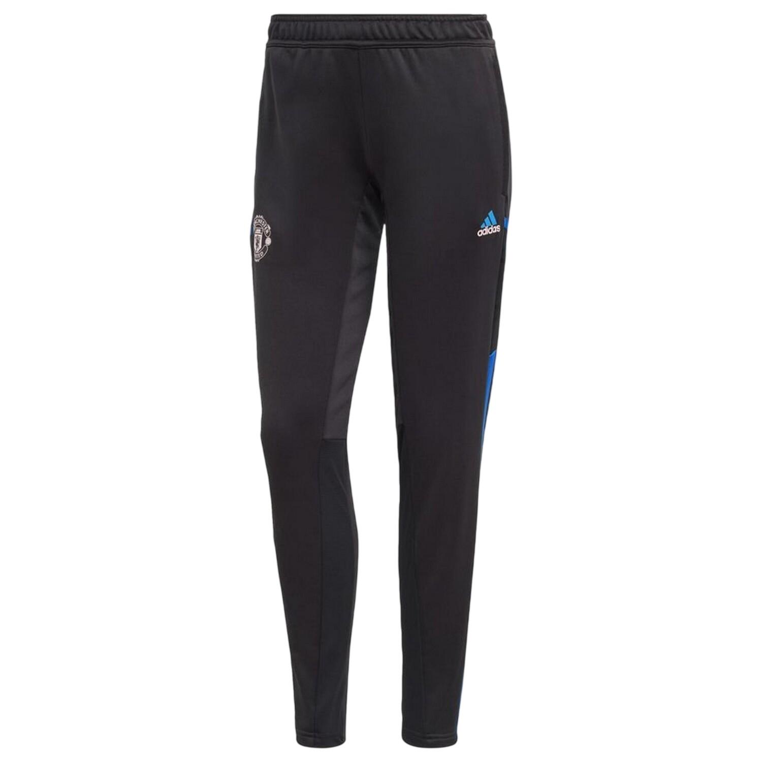 Adidas Womens/Ladies Manchester United FC Tapered Tracksuit Bottoms