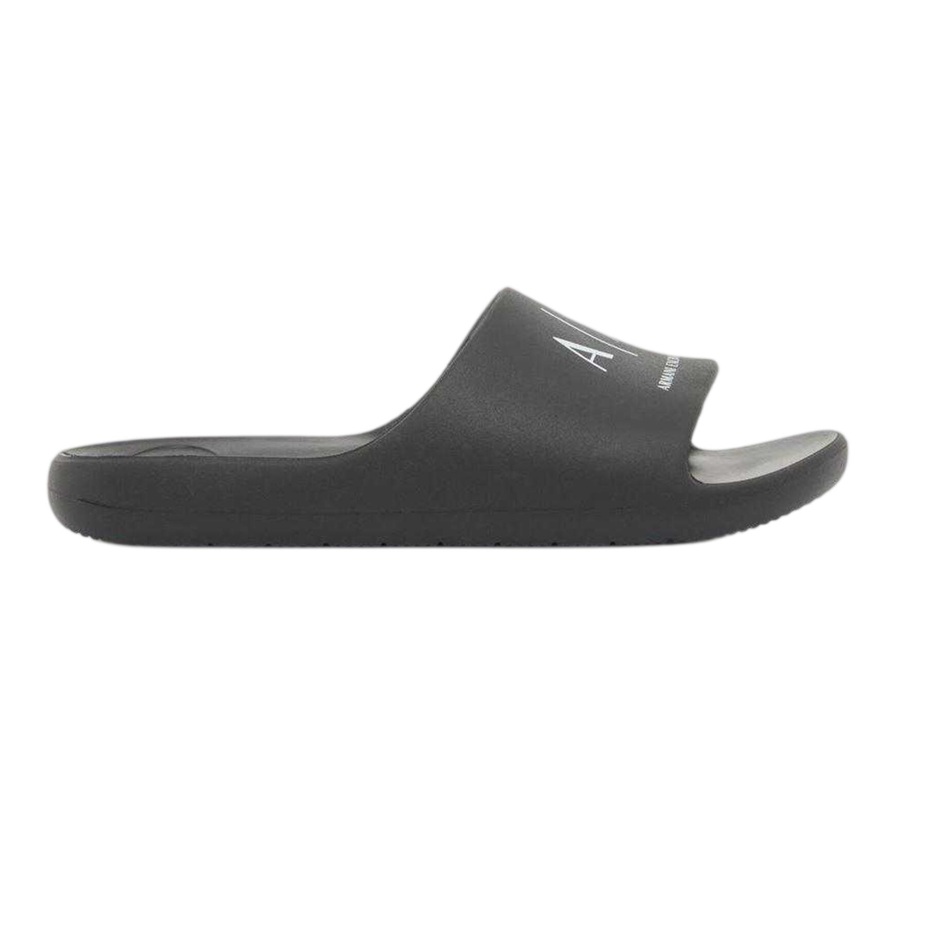 Armani Exchange Mens Logo Flat Sliders