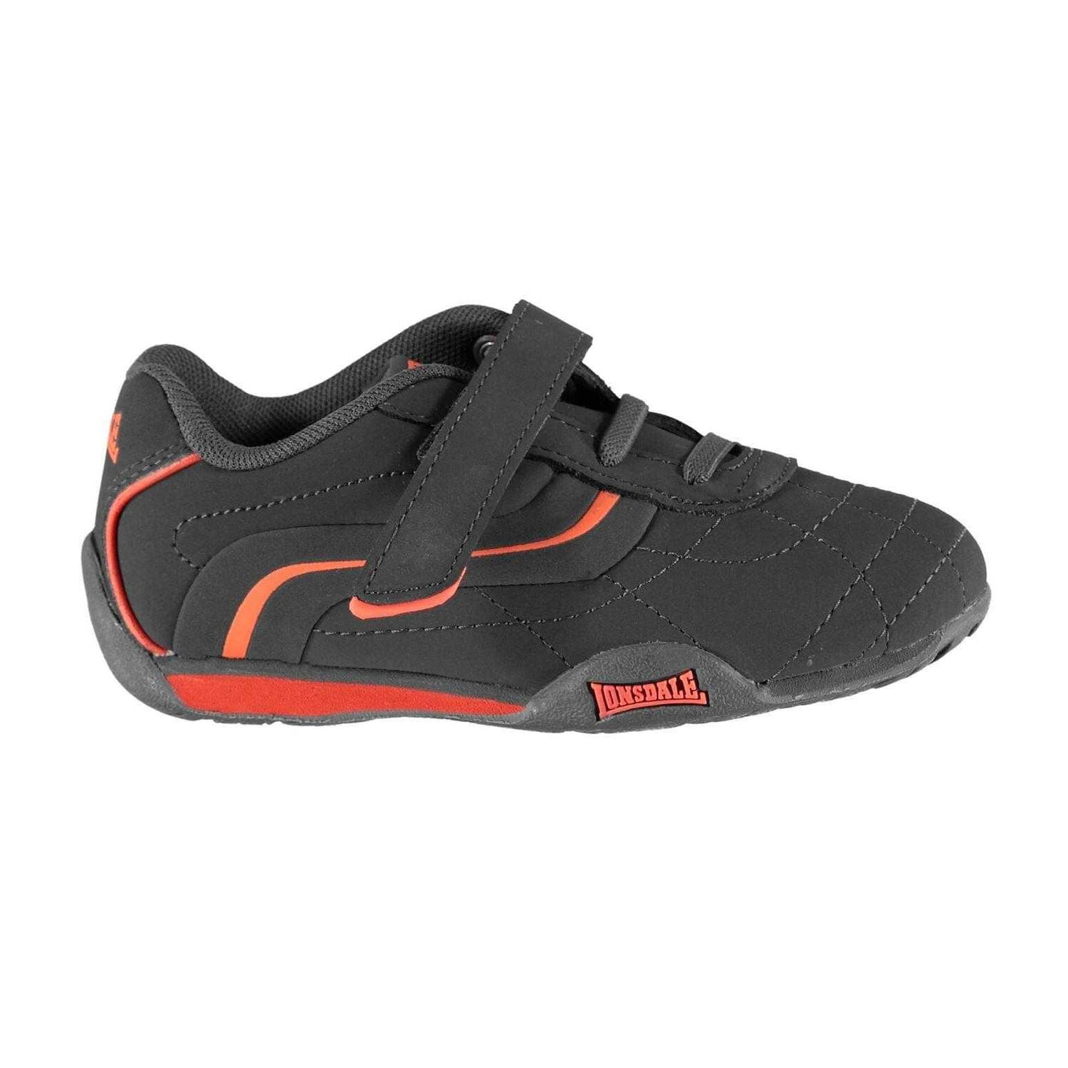 Lonsdale Childrens/Kids Camden Leather Hook and Loop Trainers