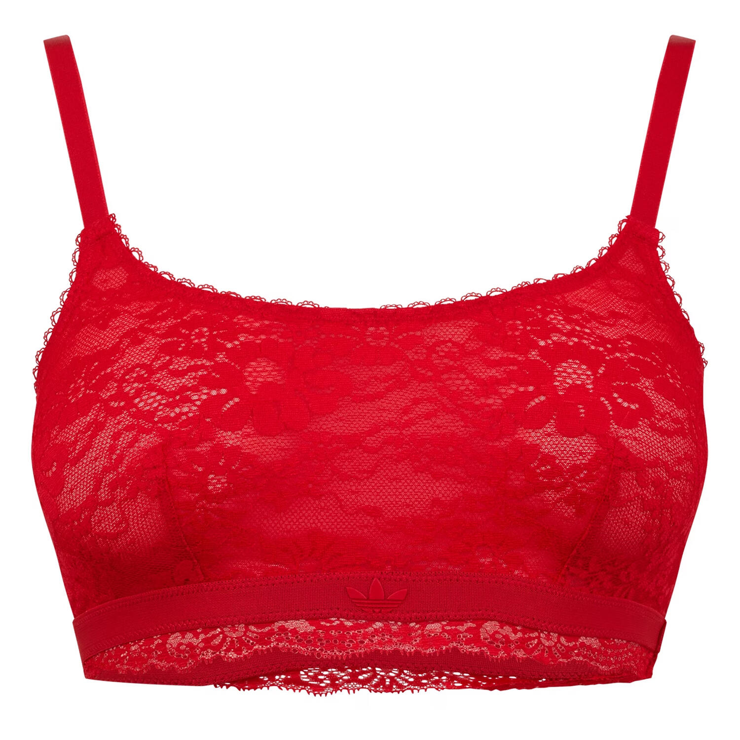 Adidas Womens/Ladies Rubberised Logo Lace Bralette
