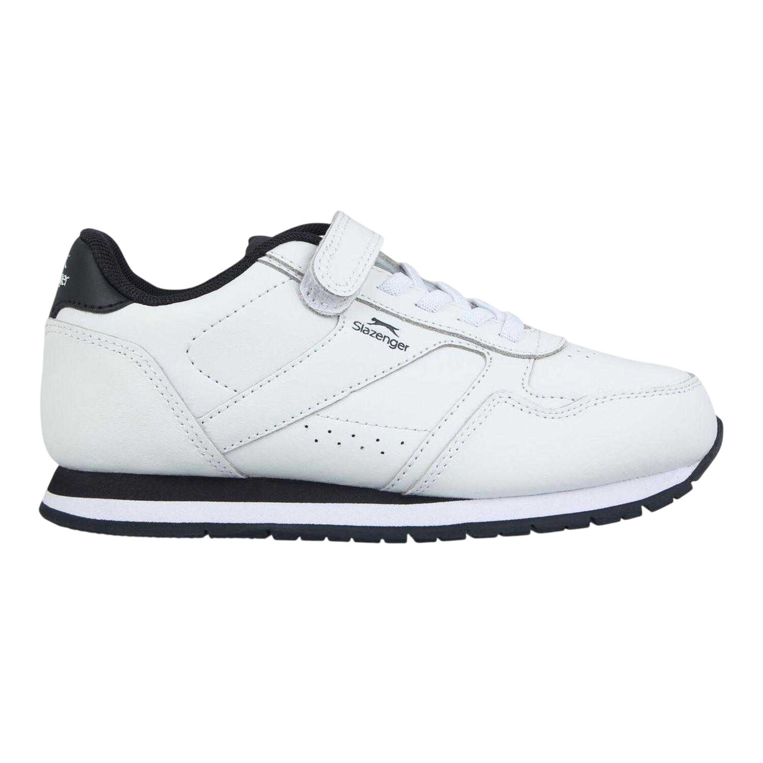 Slazenger Childrens/Kids Classic Coated Leather Touch Fastening Trainers