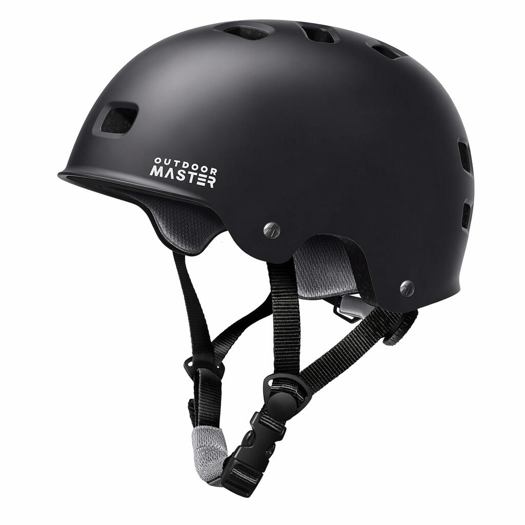 OutdoorMaster Skateboard Cycling Helmet - Two Removable Liners Ventilation Multi