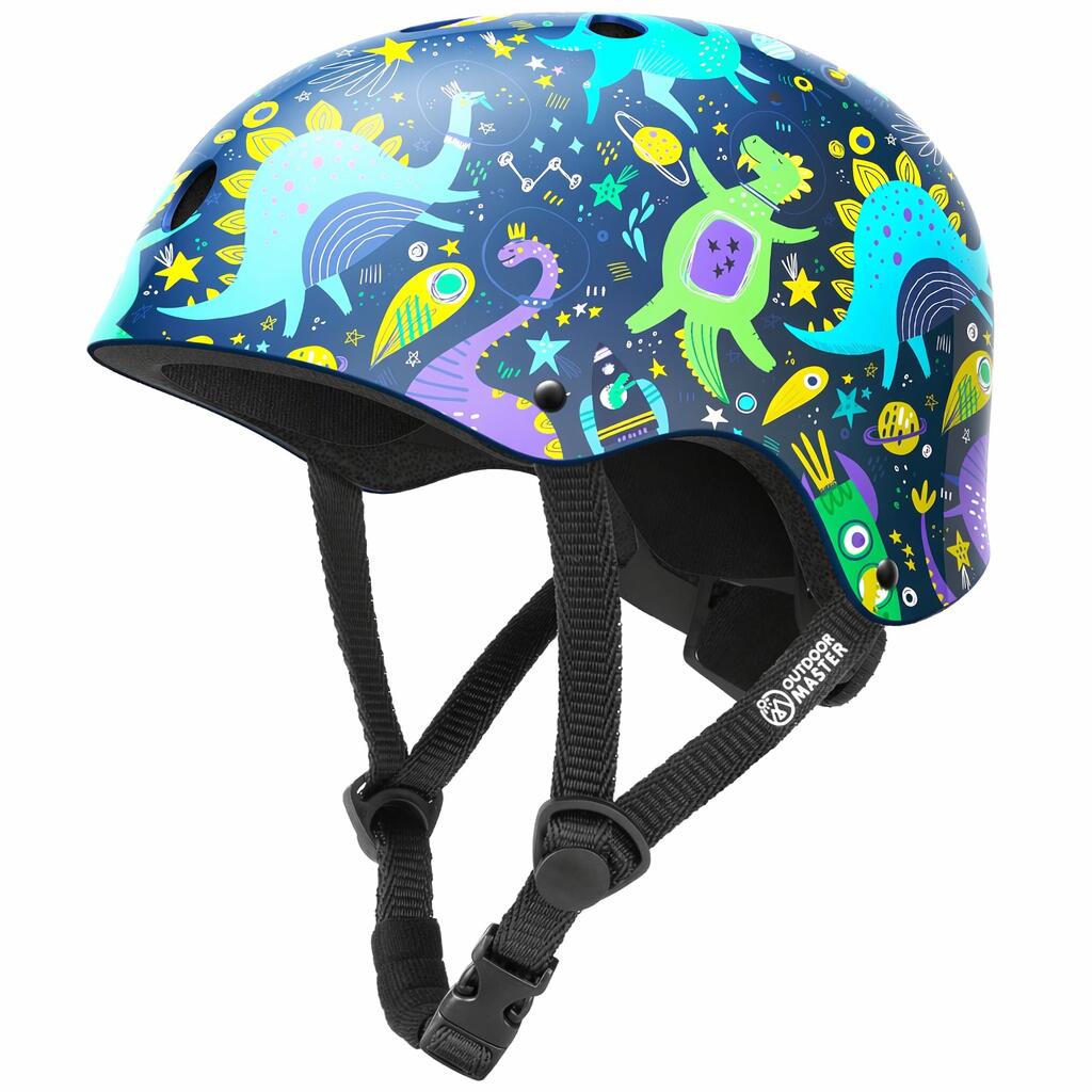 OutdoorMaster Youth & Kids Bike Helmet - Adjustable Multi-Sports Skateboard Helm