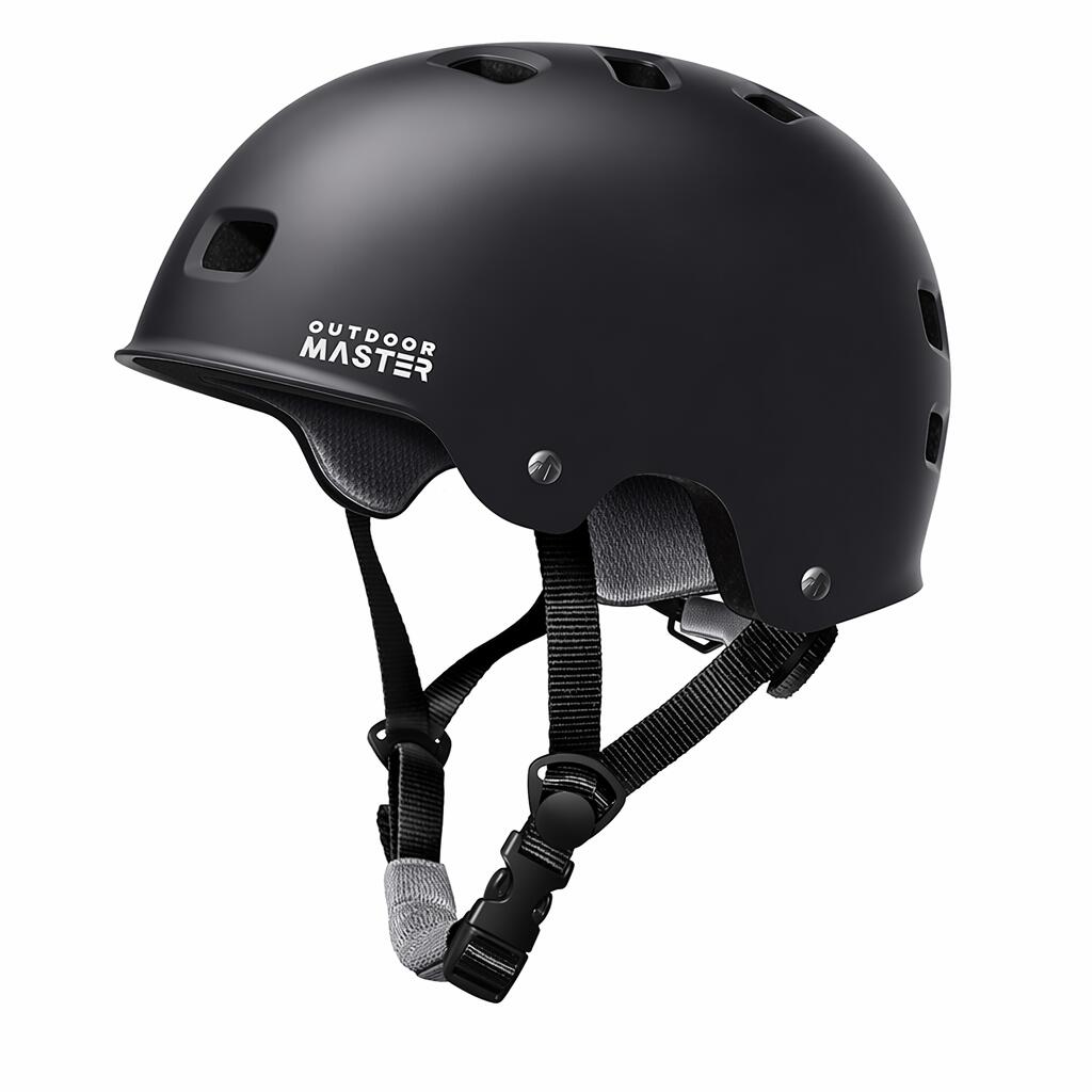OutdoorMaster Skateboard Cycling Helmet - Two Removable Liners Ventilation Multi