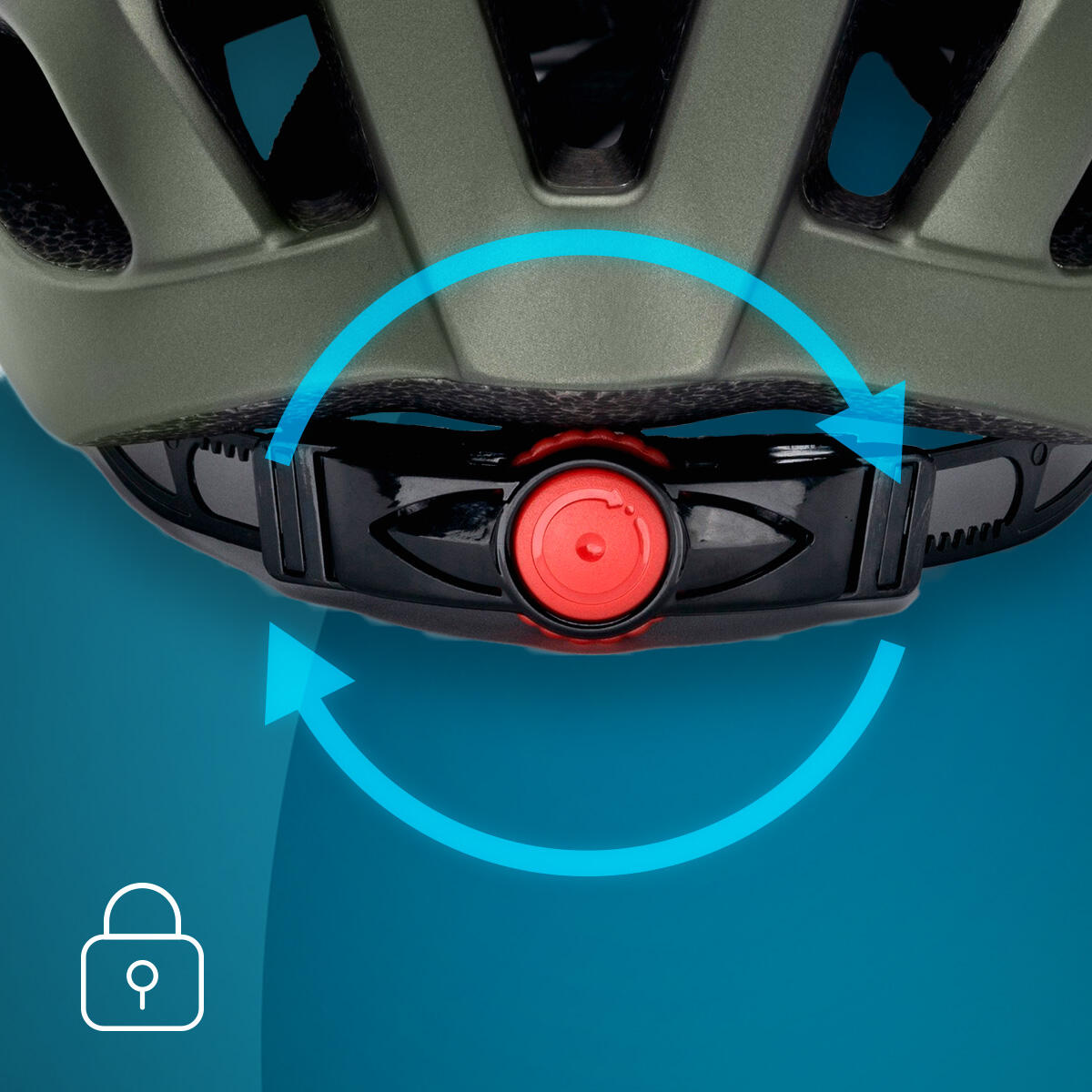 Cecotec Casque BrainGuard Sprinter Green L-XL 5/7