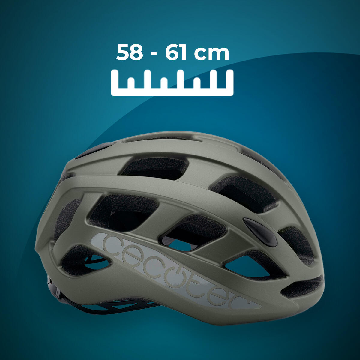 Cecotec Casque BrainGuard Sprinter Green L-XL 3/7
