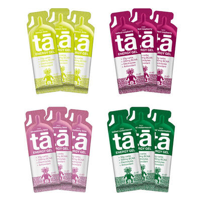 Ta energy - energy gel x12 - energie, natrium, 500mg bcaa - 133kcal