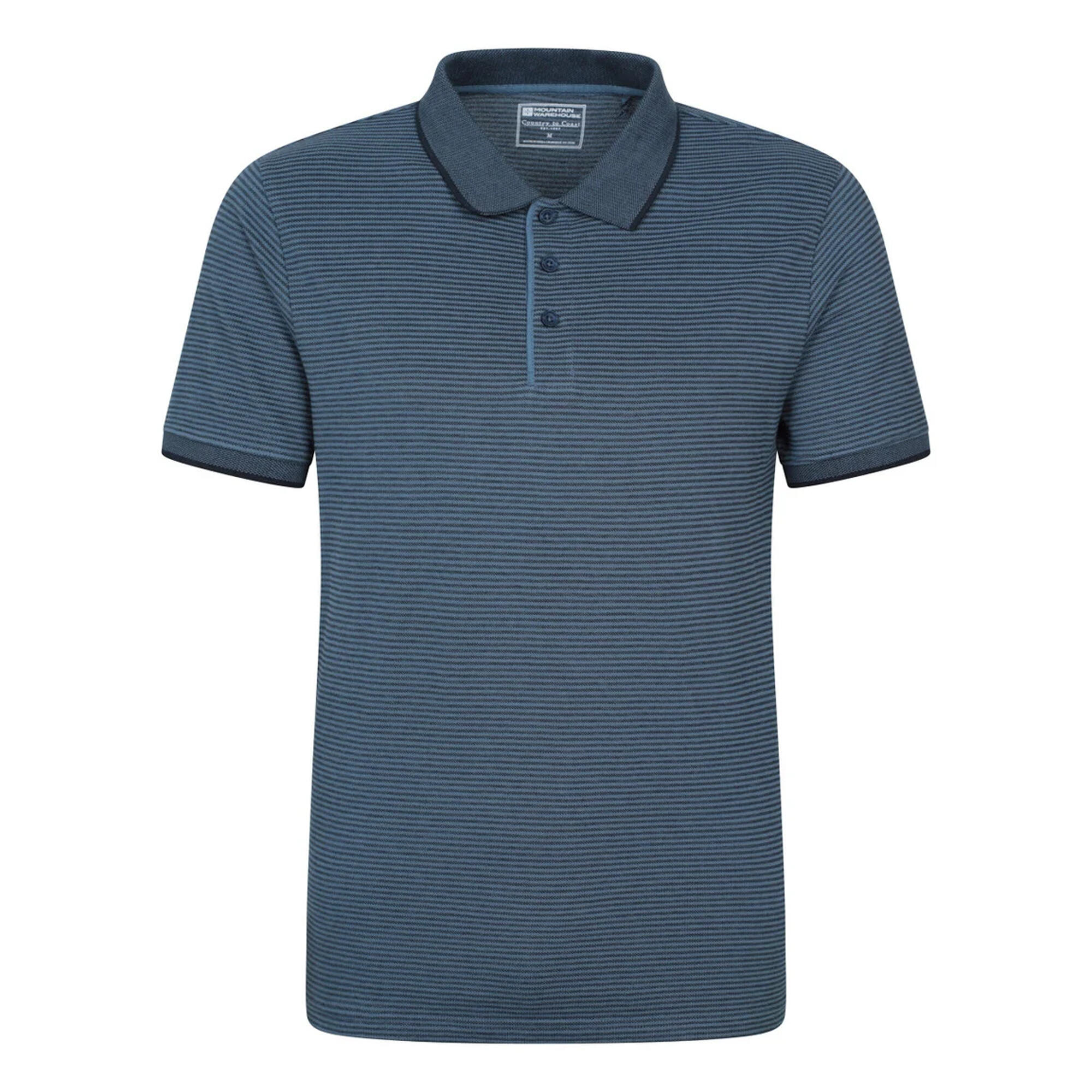 Mountain Warehouse Mens Dawnay Textured Pique Polo Shirt