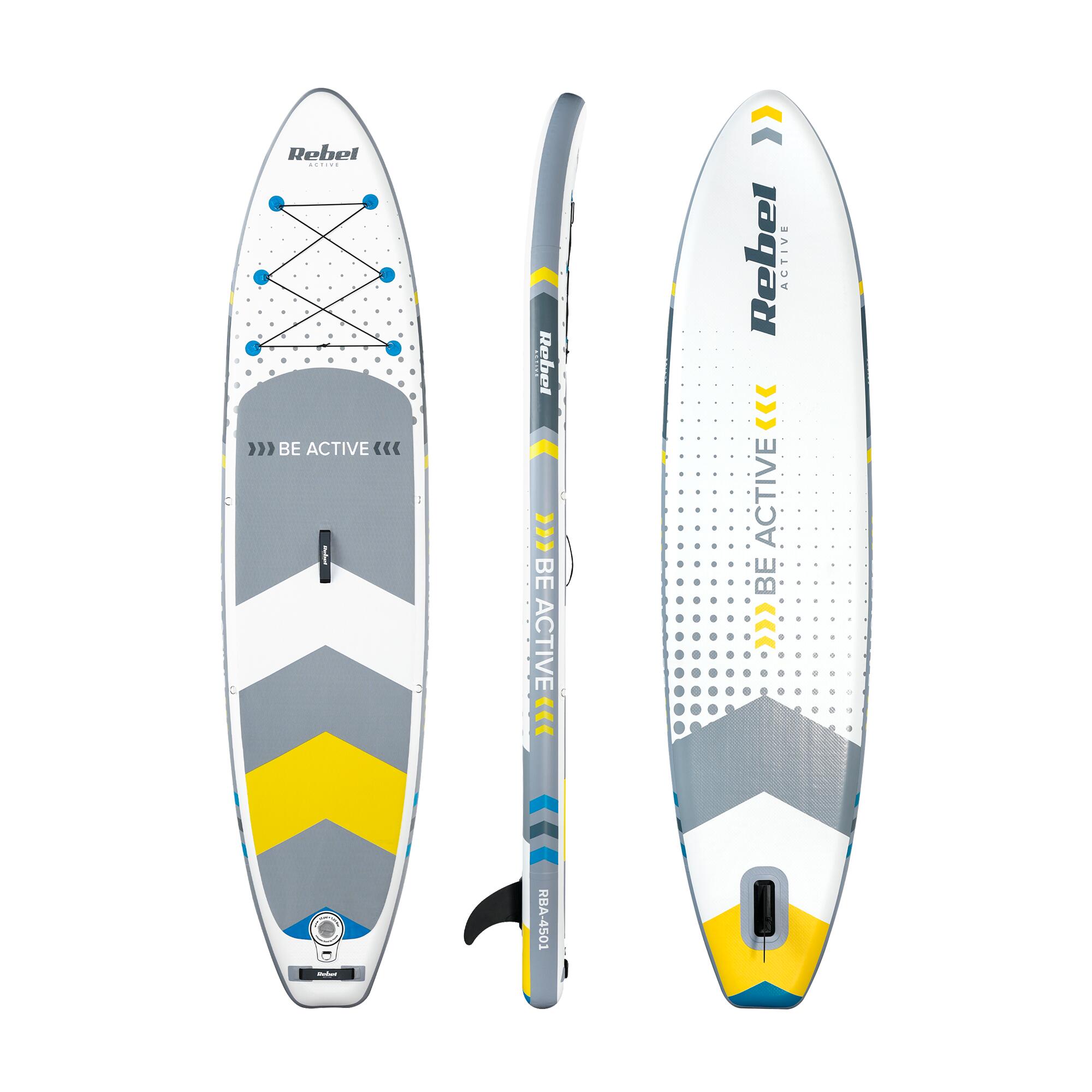 Deska SUP Rebel pompowana z siedziskiem do pływania 350 cm wiosło zestaw 2/7