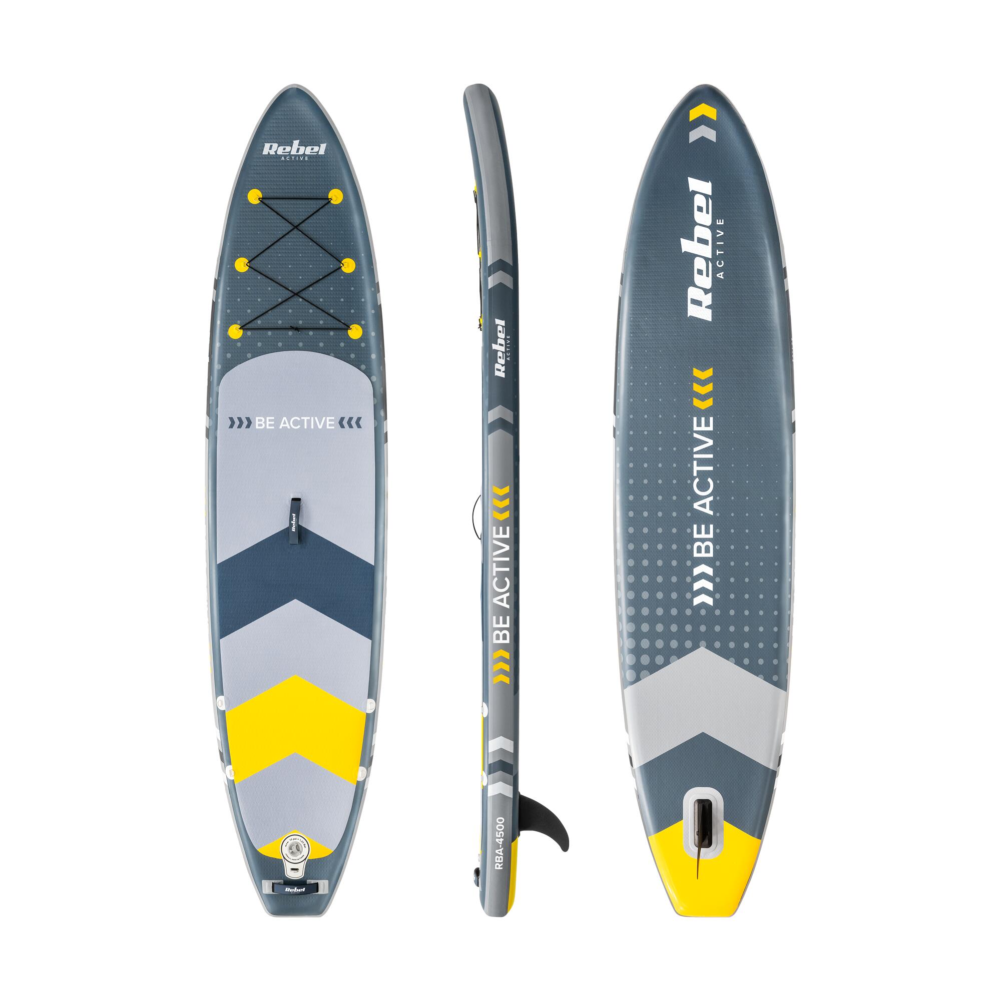 Deska SUP pompowana do pływania drop-stitch 350 cm wiosło zestaw 2/7