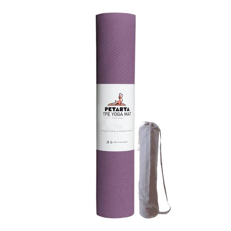 Refresh Serisi 6 mm Mor TPE Kaydırmaz Yoga Matı