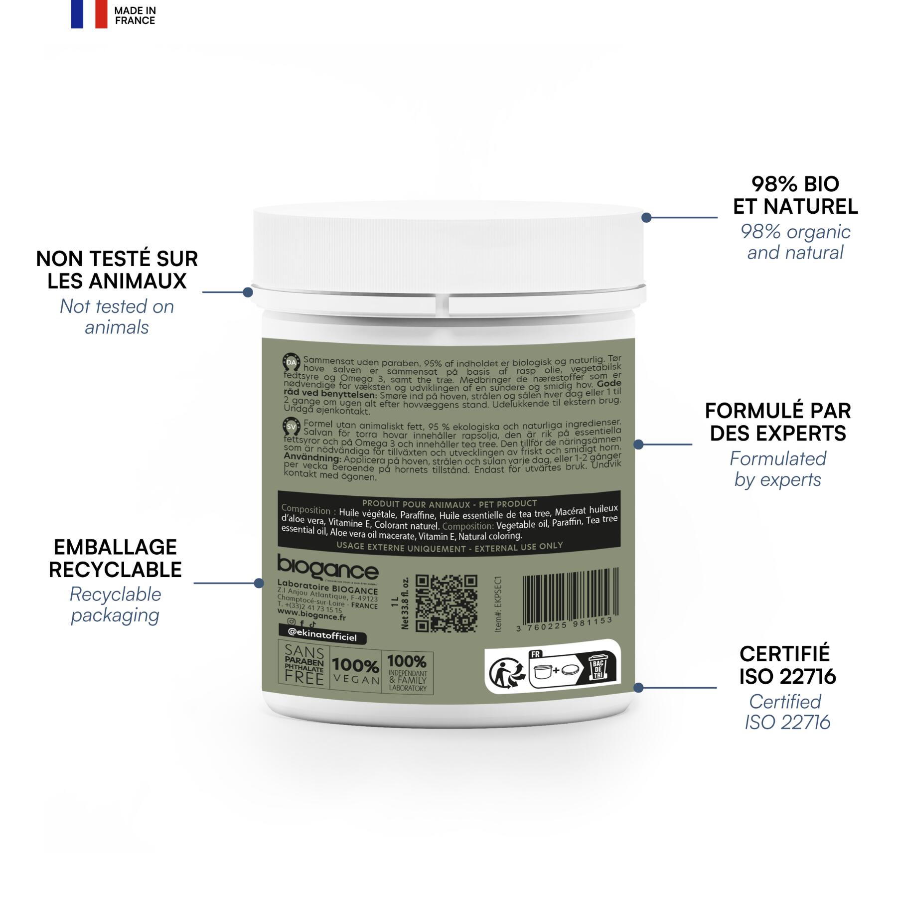 Onguent pieds secs Ekinat 1L 4/8