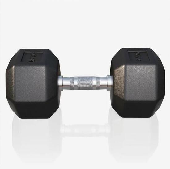Hantla HEX 12,5 kg sześciokątna żeliwna gumowana Gorilla Sports