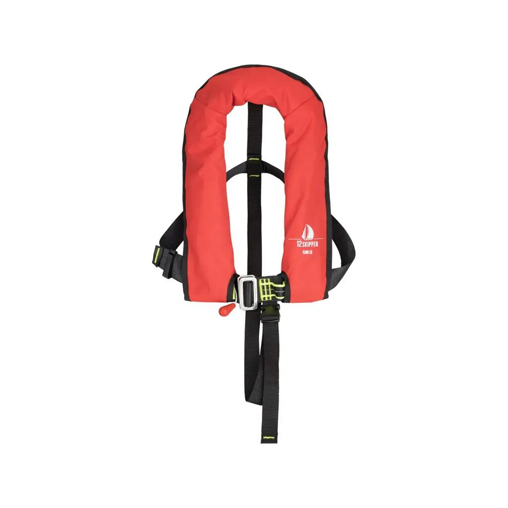 Automatic children's lifejacket 150N ISO with harness, red