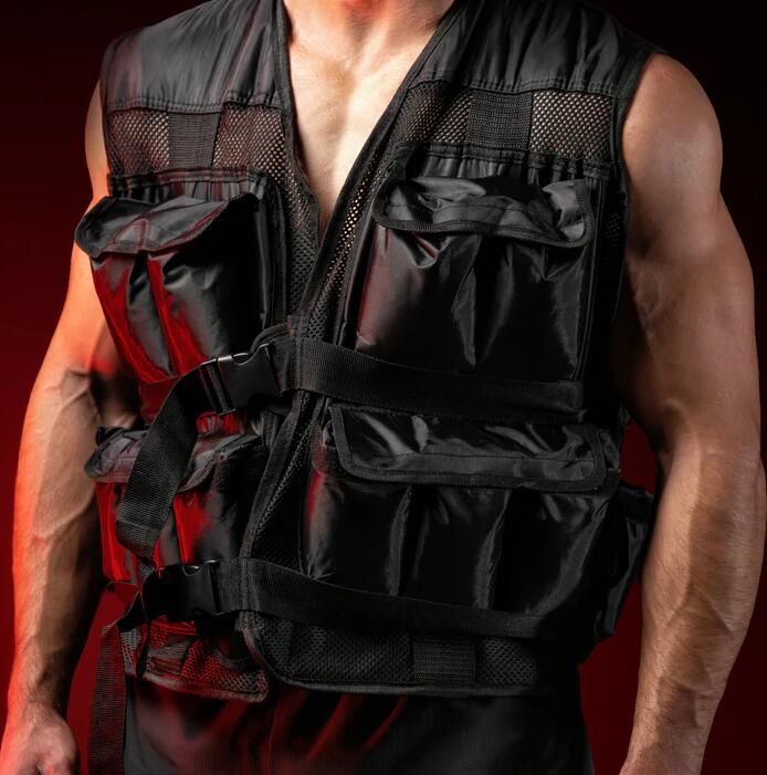 Unisex - fitness - zátěžová vesta 20 kg, nastavitelná, omyvatelná - vesta 5/7