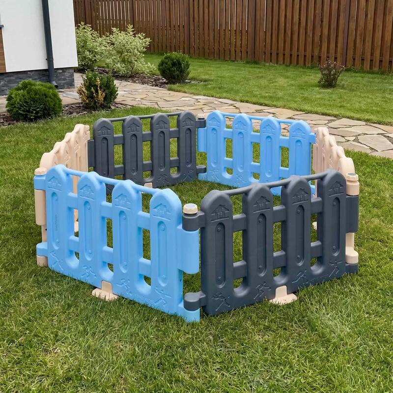 Copii Grădină Gard modular țarc din plastic Spring Multicolor