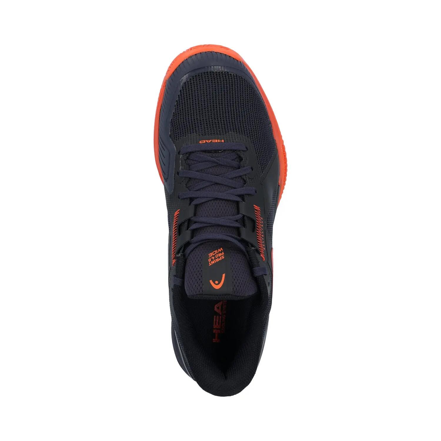 Head Sprint Pro 4.0 Clay Wide Navy/rojo 273935 5/6