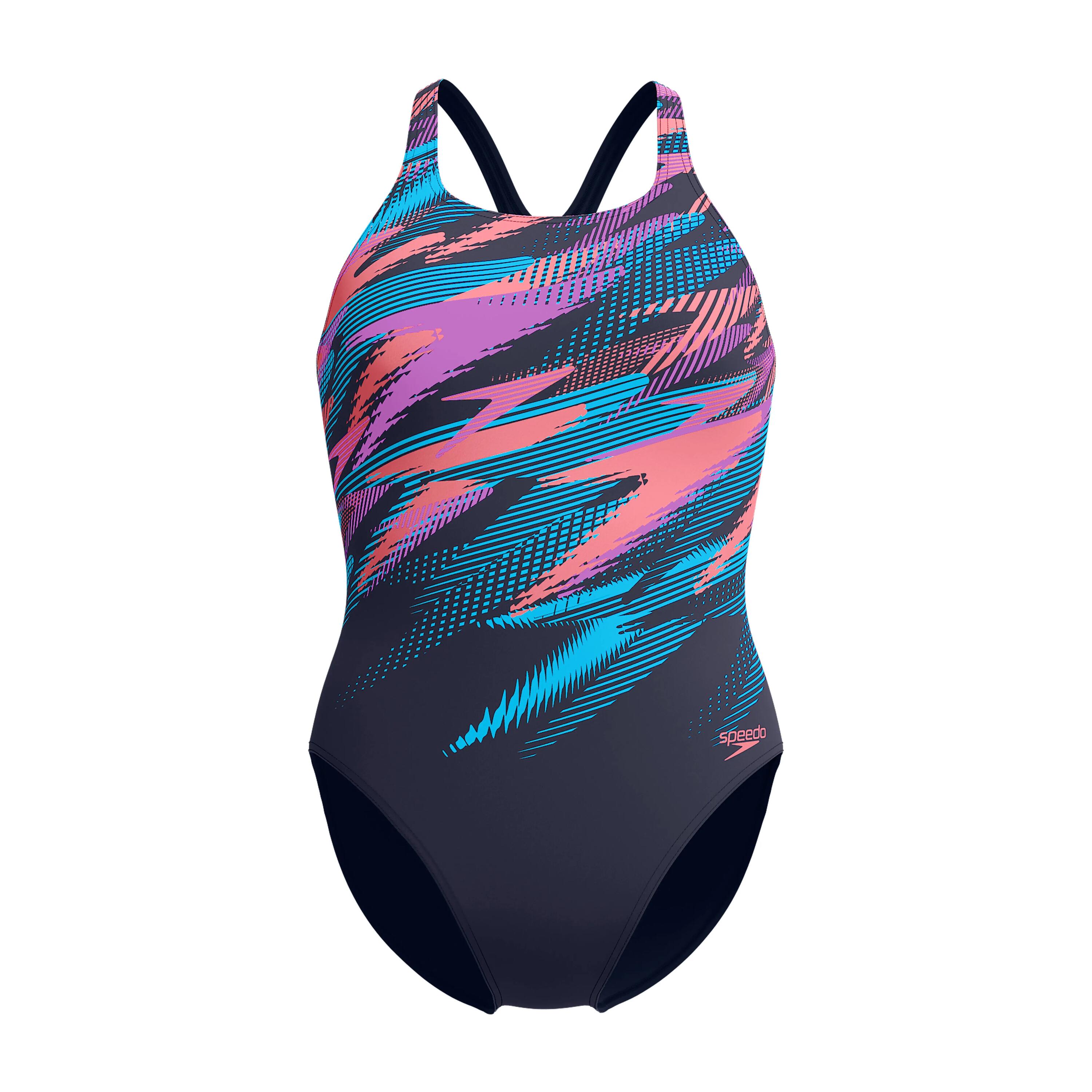 Speedo Badpak Medalist Navy/Oranje 5/6
