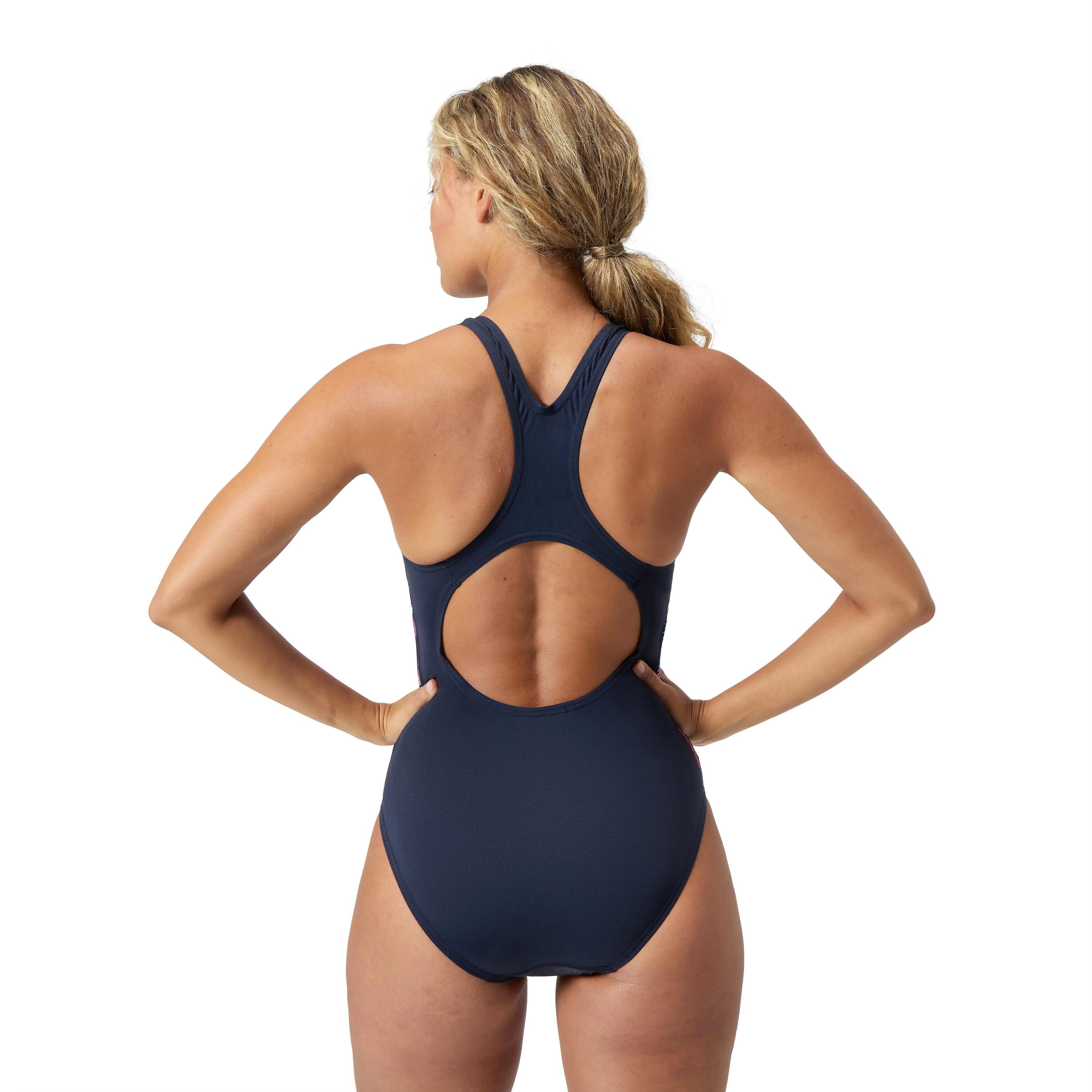 Speedo Badpak Medalist Navy/Oranje 4/6
