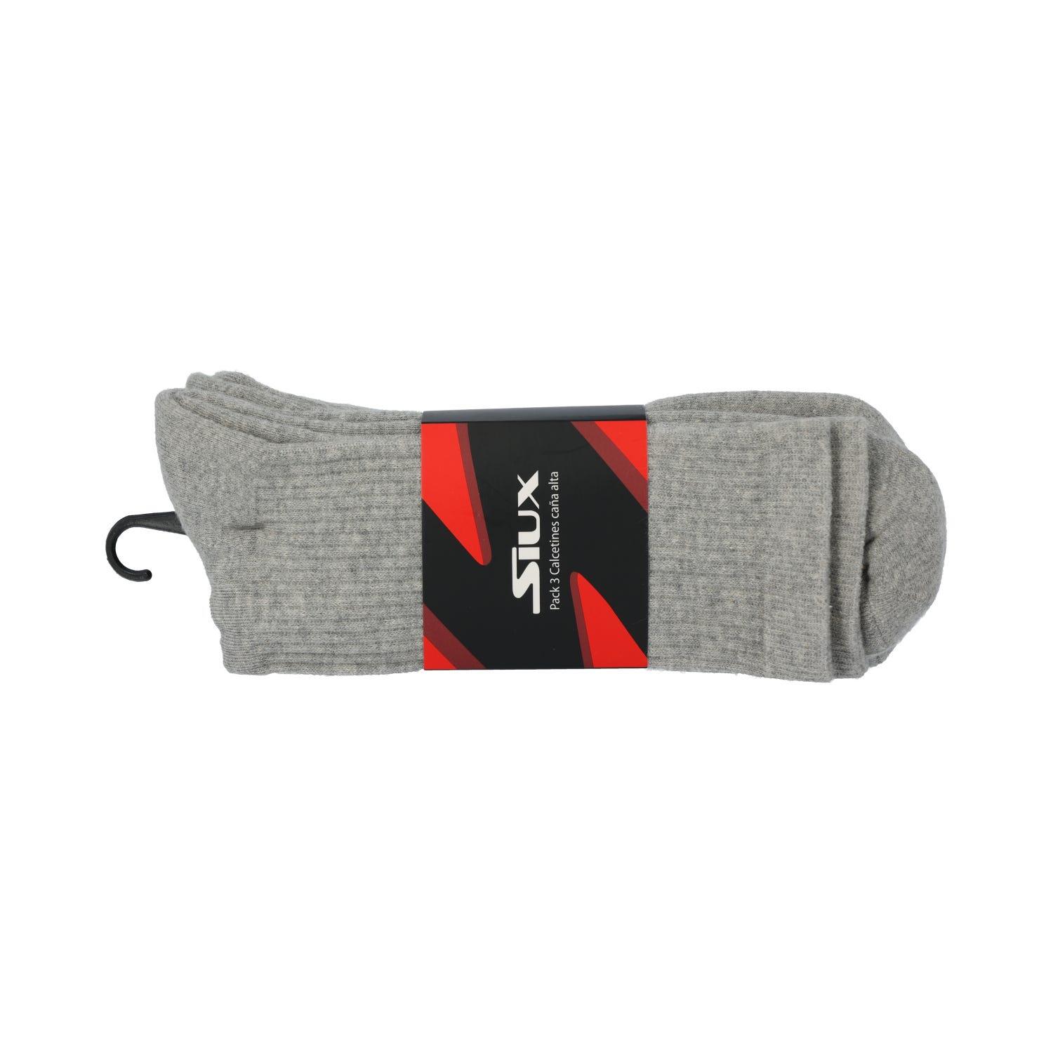 3 Packs De Meias Siux Cana Alta Cinzentas 2/4