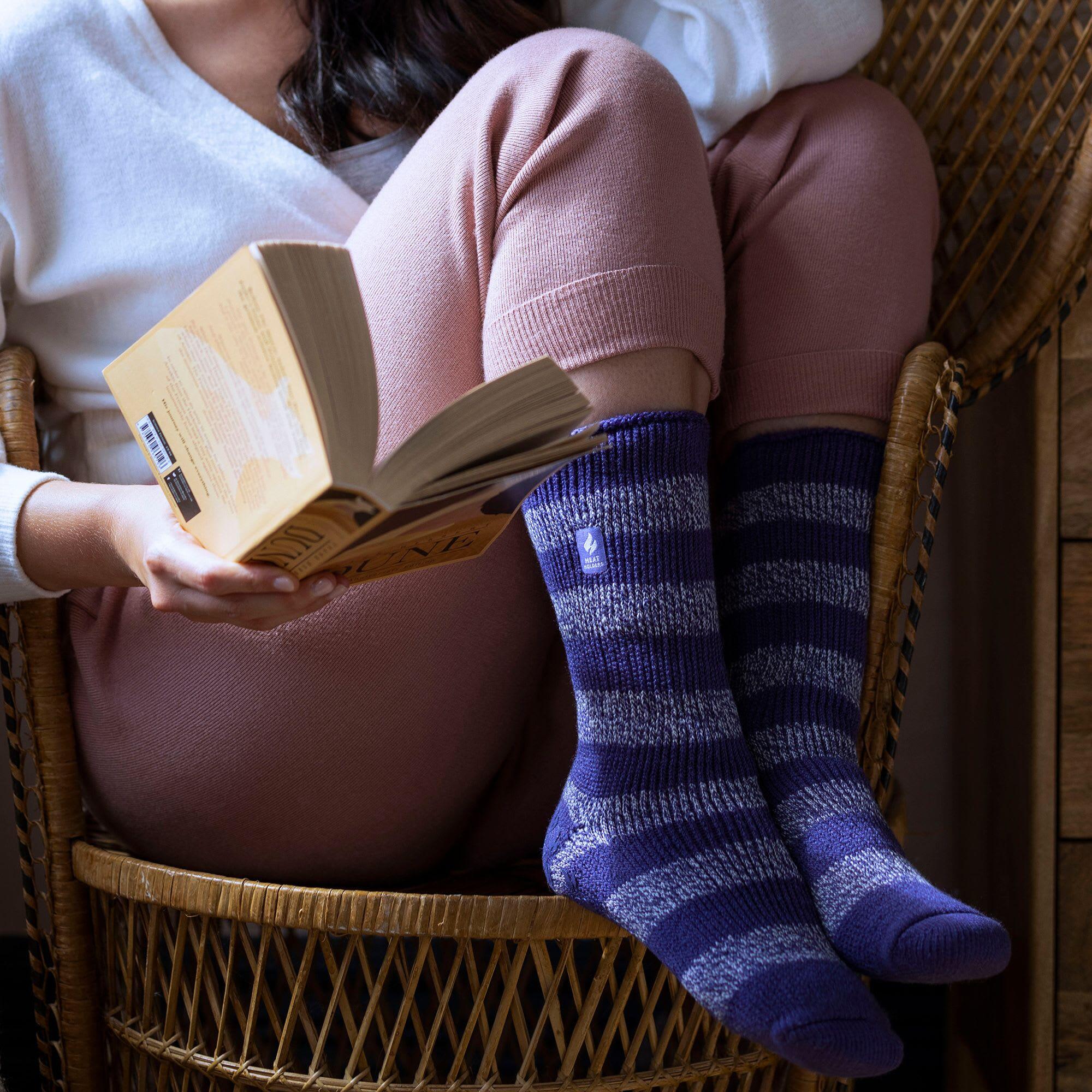 Heat Holders - Femme Fantaisie Chaussettes Antidérapantes Thermiques Chaudes 5/6