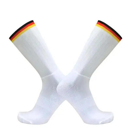 Fietssokken cycling Germany aero geel rood zwart