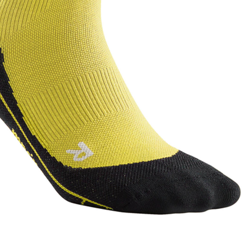 Sosete de compresie pentru femei alergare iarna Winter Run Socks - galben negru