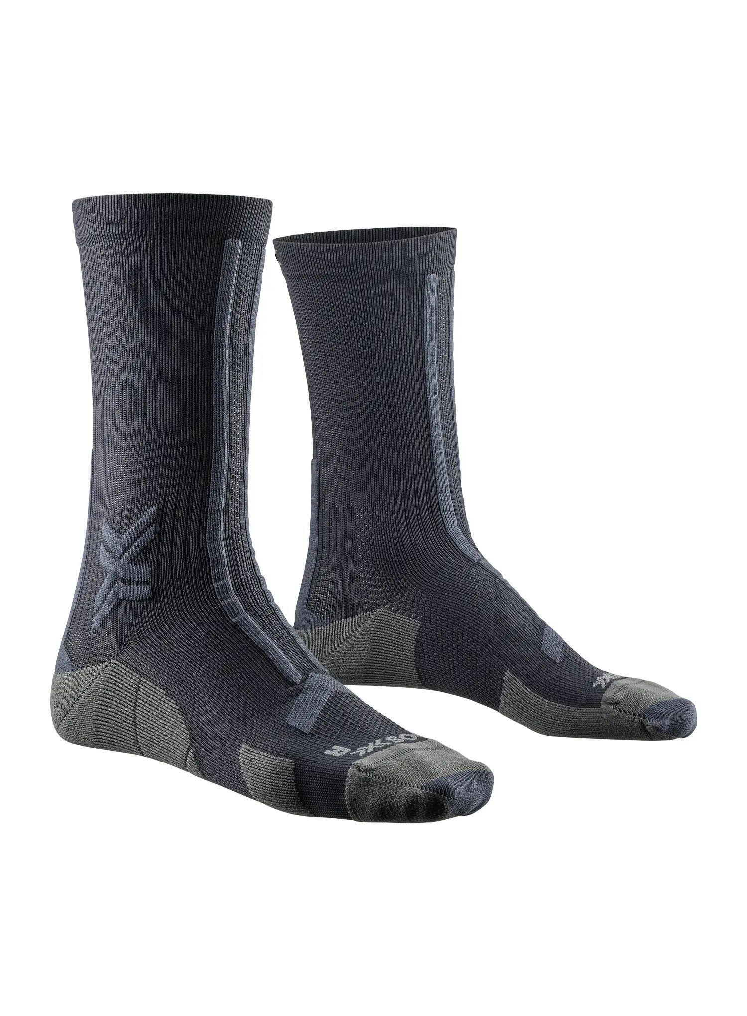 Chaussettes X-Socks Trailrun Discover Crew Noir/Gris Foncé 2/2