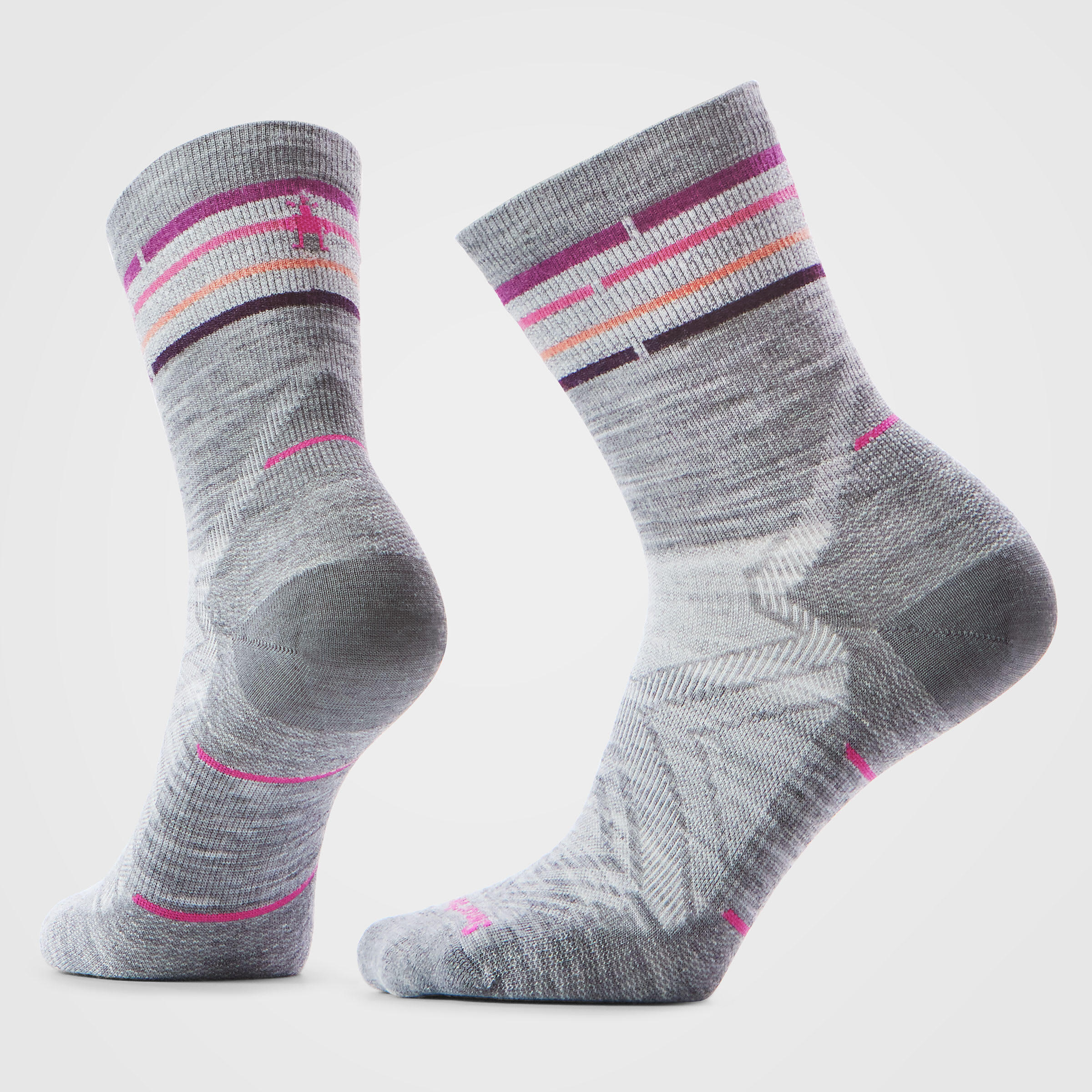 Șosete Merino alergare Smartwool Run Zero Cushion - gri Light Gray | Mid Crew |…