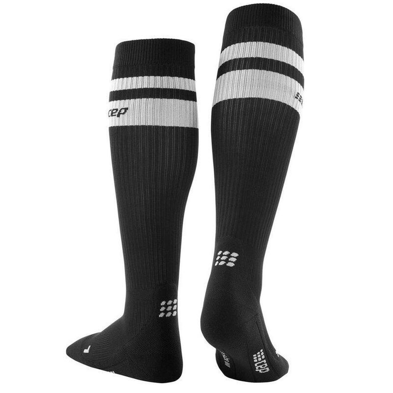 Sosete de compresie pentru femei 80's women socks - negru alb