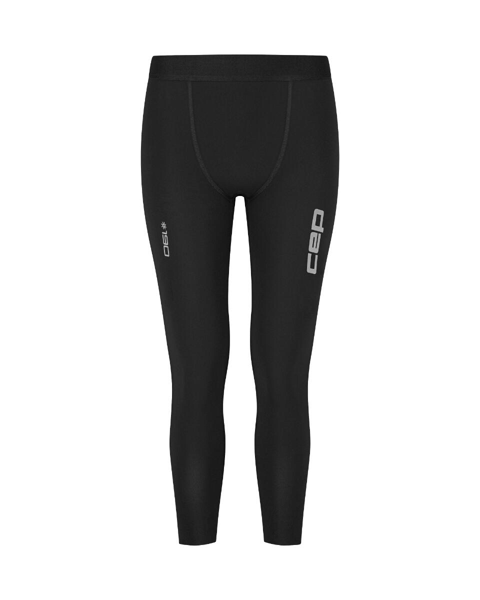 Colanti alergare CEP Pro Run Ultralight 7/8 - compresie performanta - black