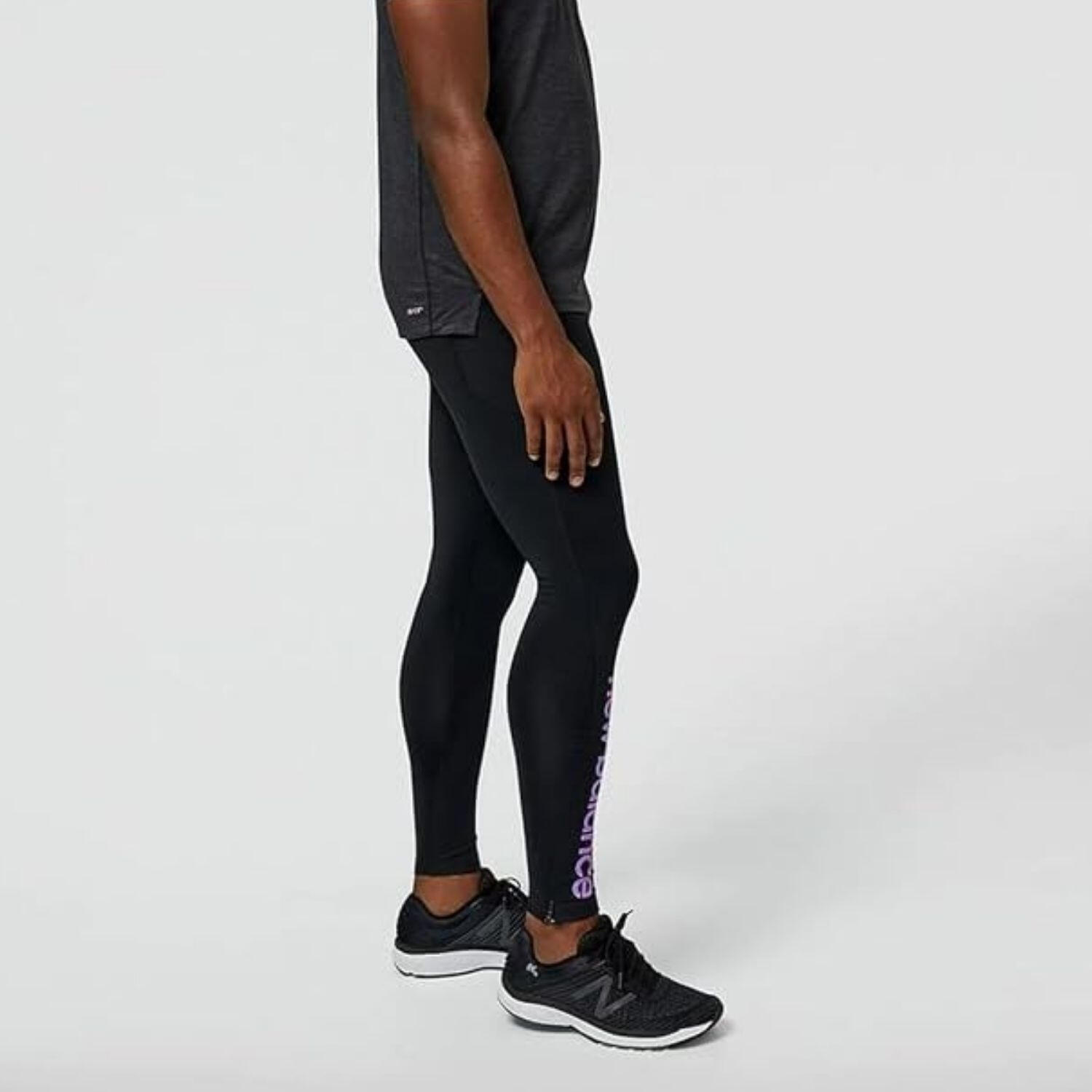 Legginsy sportowe męskie New Balance Impact Run AT Tight 3/4