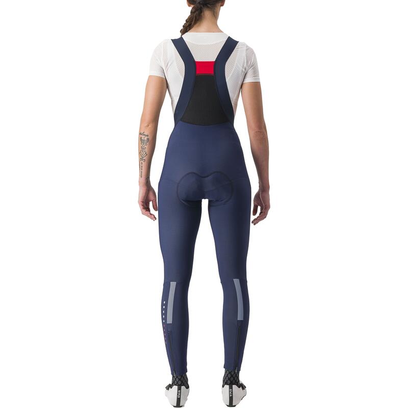 Pantaloni lungi ciclism cu bretele iarna si vreme rece pentru femei Sorpasso Ro…