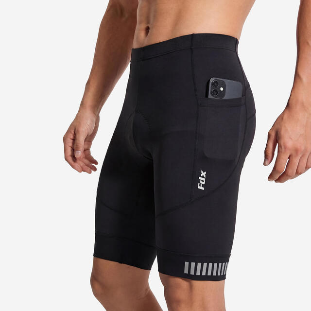 FDX Aero Men's Cycling Shorts 3D Gel Padded Bike Shorts with 2 Side Pockets