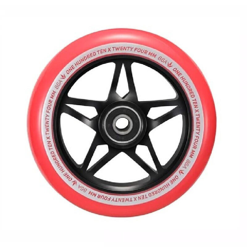 Scooter Wheels - S3 - 110 mm - Black/Red - Blunt Scooters