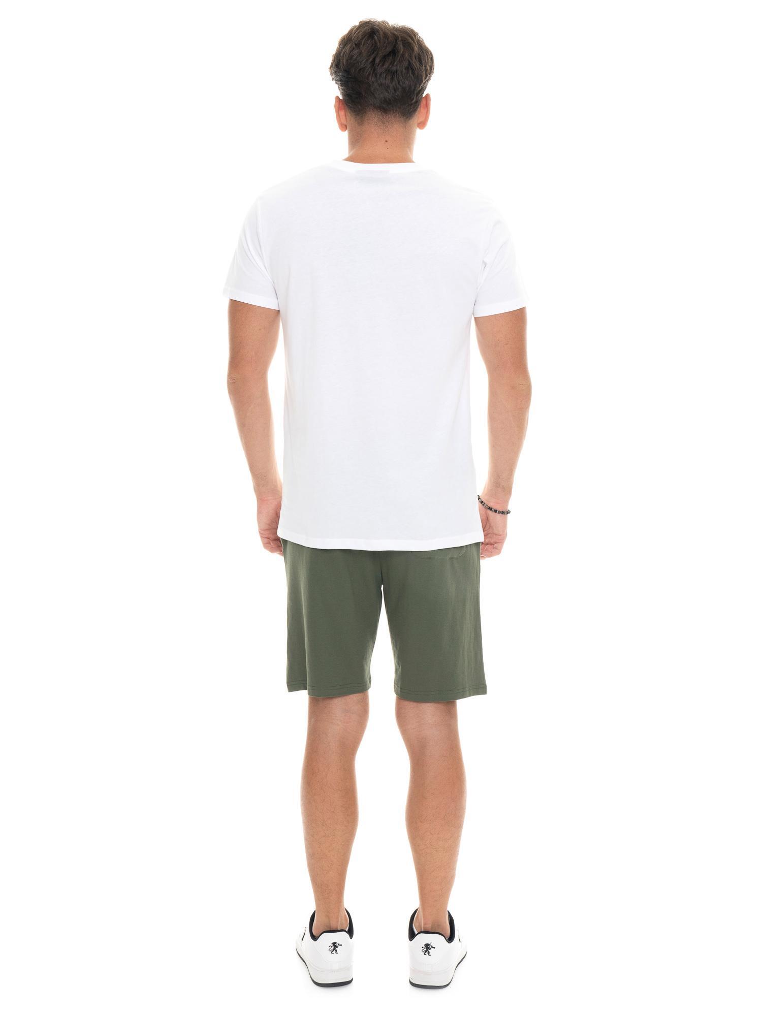 Conjunto básico de camiseta y bermudas para hombre. 4/5