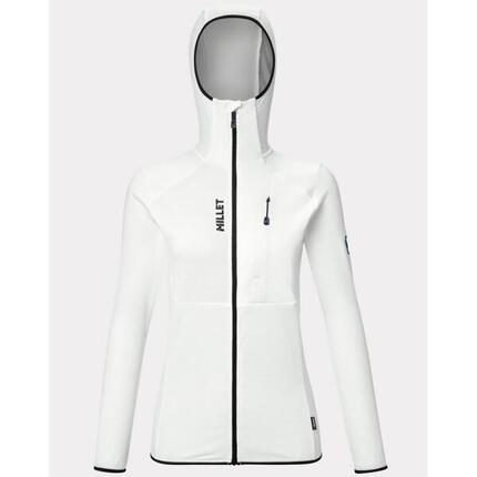 Polaire - alpinisme - femme - légère capuche - lightgrid - bleu