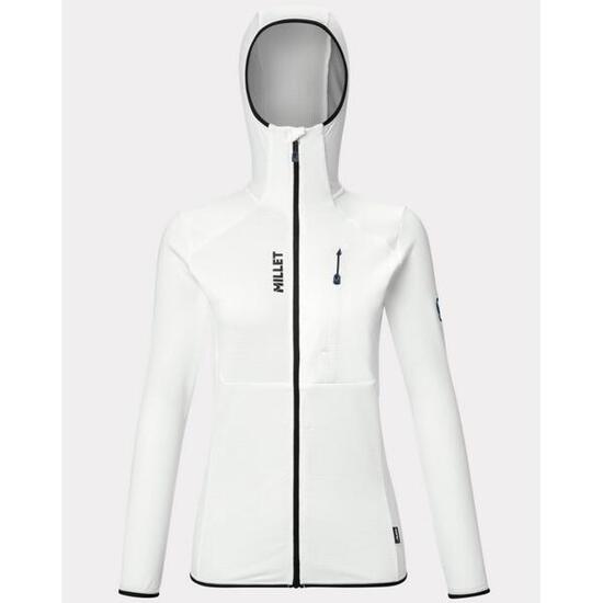 Polaire - Alpinisme - Femme - lightgrid, capuche - trilogy icon - blanc
