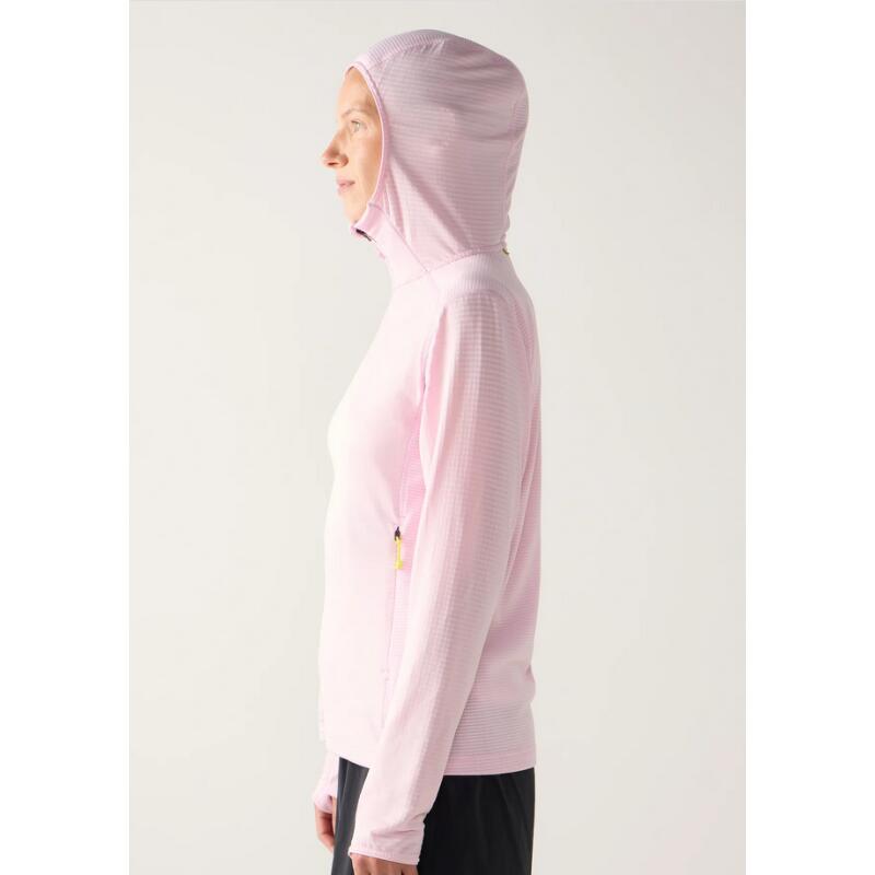 Polaire - femmes - légère à capuche - l.i.m mid multi ii - rose 3/5